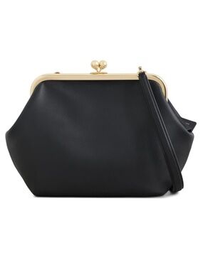 New Coach Kisslock Frame Black Clutch Bag